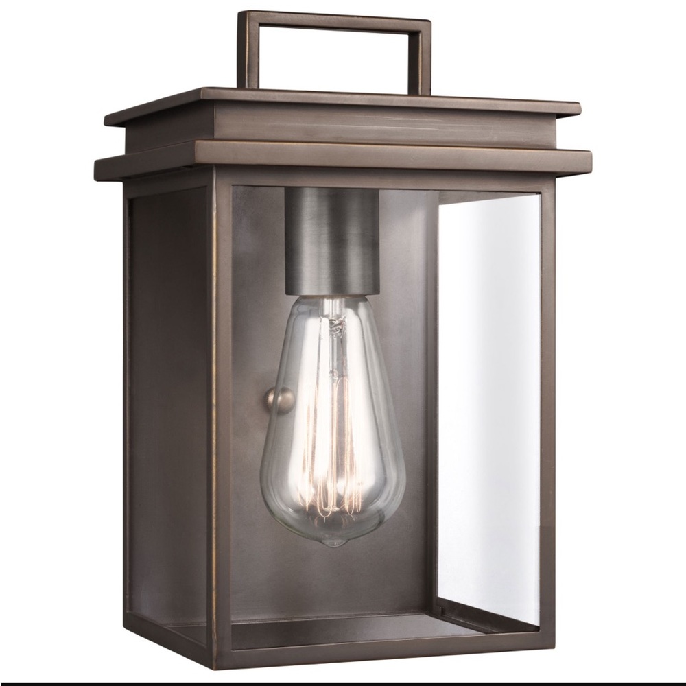 Generation Lighting OL13600ANBZ Glenview 10" Outdoor Wall Lantern Antique Bronze